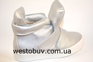 Женские сникерсы серебро JX28