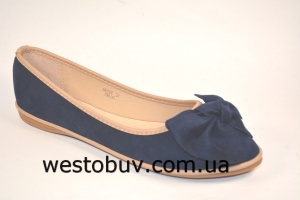 Балетки  женские с бантиком