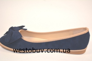 Балетки  женские с бантиком
