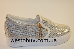 Женские слипоны  на замочках 138-2