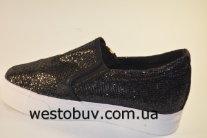 Женские слипоны  на замочках 138