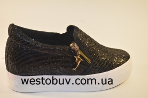 Слипоны женские молодежные с замочком S3 a