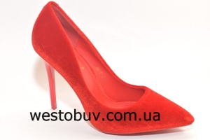 Туфли для женщин ярко красные AH-3b