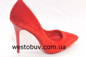 Туфли для женщин ярко красные AH-3b