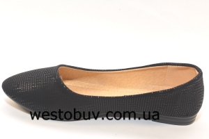 Балетки черные женские T12