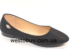 Балетки черного цвета женские T15