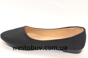 Балетки черного цвета женские T15