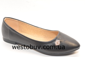 Женские черные балетки T19