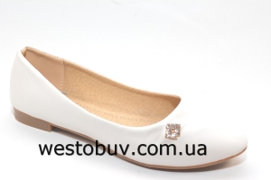 Женские белые балетки