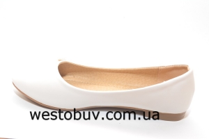 Женские белые балетки