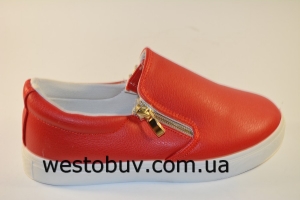 Модные женские  мокасины на замках  B107d