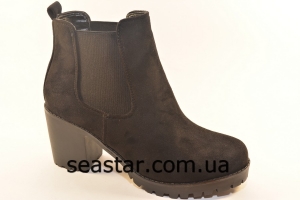 Женские польские ботинки экко-замш LT15039A