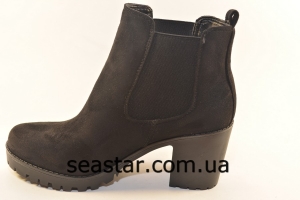 Женские польские ботинки экко-замш LT15039A
