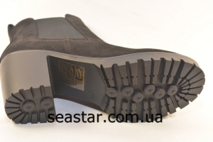 Женские польские ботинки экко-замш LT15039A