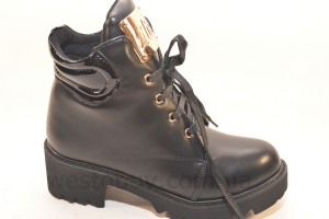 Зимние женские ботинки на шнурках H276