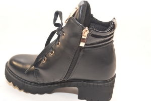 Зимние женские ботинки на шнурках H276