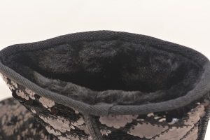 Угги женские зимние с пайетками 23-1