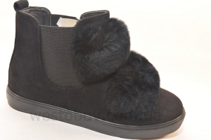 Женские ботинки весна-осень с мехом  R101b