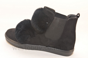 Женские ботинки весна-осень с мехом  R101b