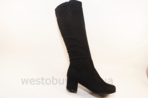 Женские сапоги зимние черные стразики VL810-1