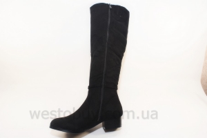 Сапоги зимние женские золотистая пряжка VL805-1