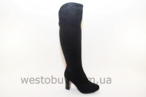 Сапоги зимние женские со стразами 8134