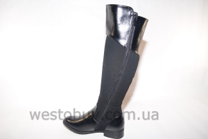 Зимние комбинированные женские сапоги k095-2A