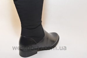 Зимние комбинированные женские сапоги k095-2A