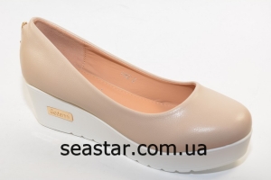 Туфли женские "золотистый" замочек H82-2