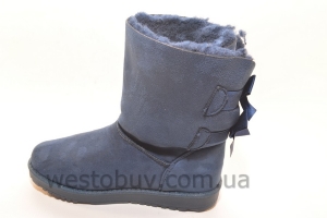 Зимние женские угги синего цвета R102