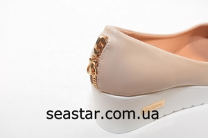 Туфли женские "золотистый" замочек H82-2