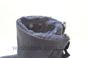 Зимние женские угги синего цвета R102