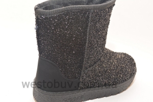Зимние женские угги черный перелив XD-12a