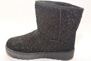 Зимние женские угги черный перелив XD-12a