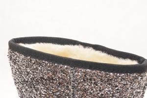 Зимние женские угги серебристый перелив DX-12