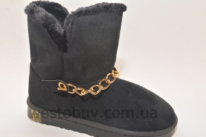 Угги женские зимние с цепочкой "под золото" 505a