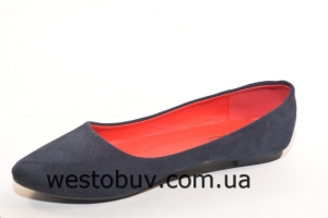 Балетки синие женские 530-21
