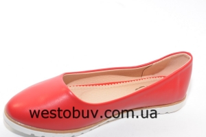 Женские балетки  с белой подошвой С82