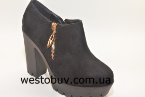 Замшевые женские полуботинки  L&M 1065