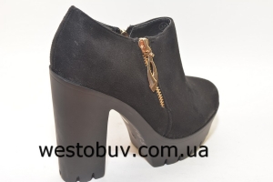 Замшевые женские полуботинки  L&M 1065