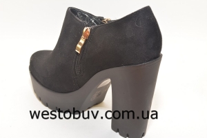 Замшевые женские полуботинки  L&M 1065