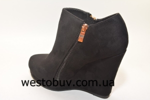 Замшевые женские полуботинки  1388-1