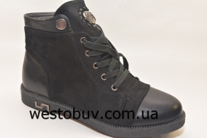 Комбинированные  женские ботинки MejDeLi 3055-63r