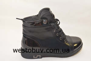 Женские ботинки с лаковым носочком 3055-63p