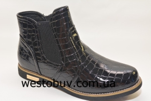 Женские ботинки лаковые K02093