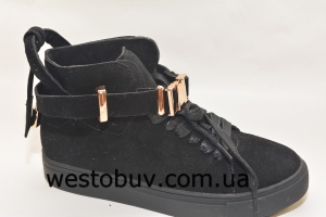 Молодежные ботинки декоративная пряжка 881