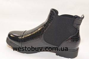 Ботинки для женщин лаковые 0727