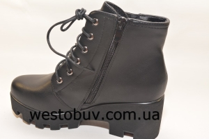 Женские ботинки на шнурке  L&L 60011