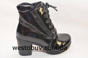 Ботинки женские на устойчивом каблуке K61022