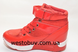 Красные женские сникерсы  K363